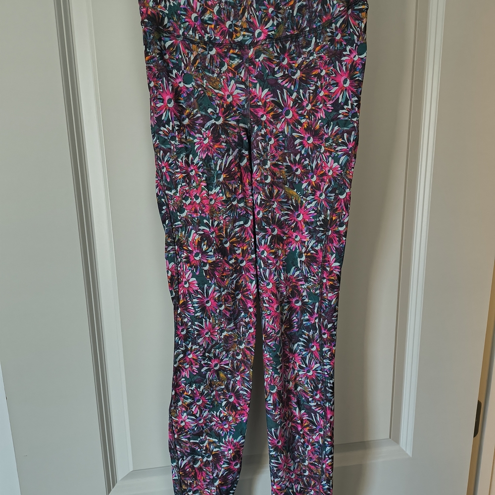 lululemon athletica Floral Leggings - Pink and Green